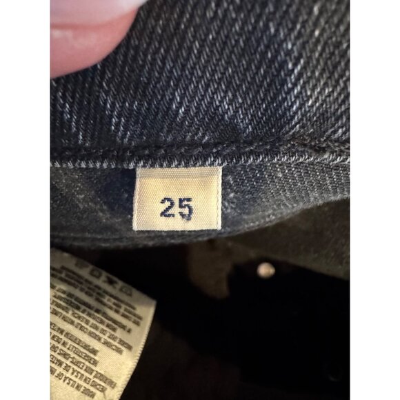 Citizens Of Humanity Jeans Women 25 Washed Black Olivia High Rise Slim Ankle - Picture 10 of 12